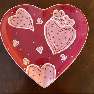 Valentine’s Day Heart Shaped Decorative Plate
